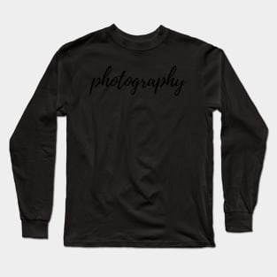 Photography Binder Label Long Sleeve T-Shirt